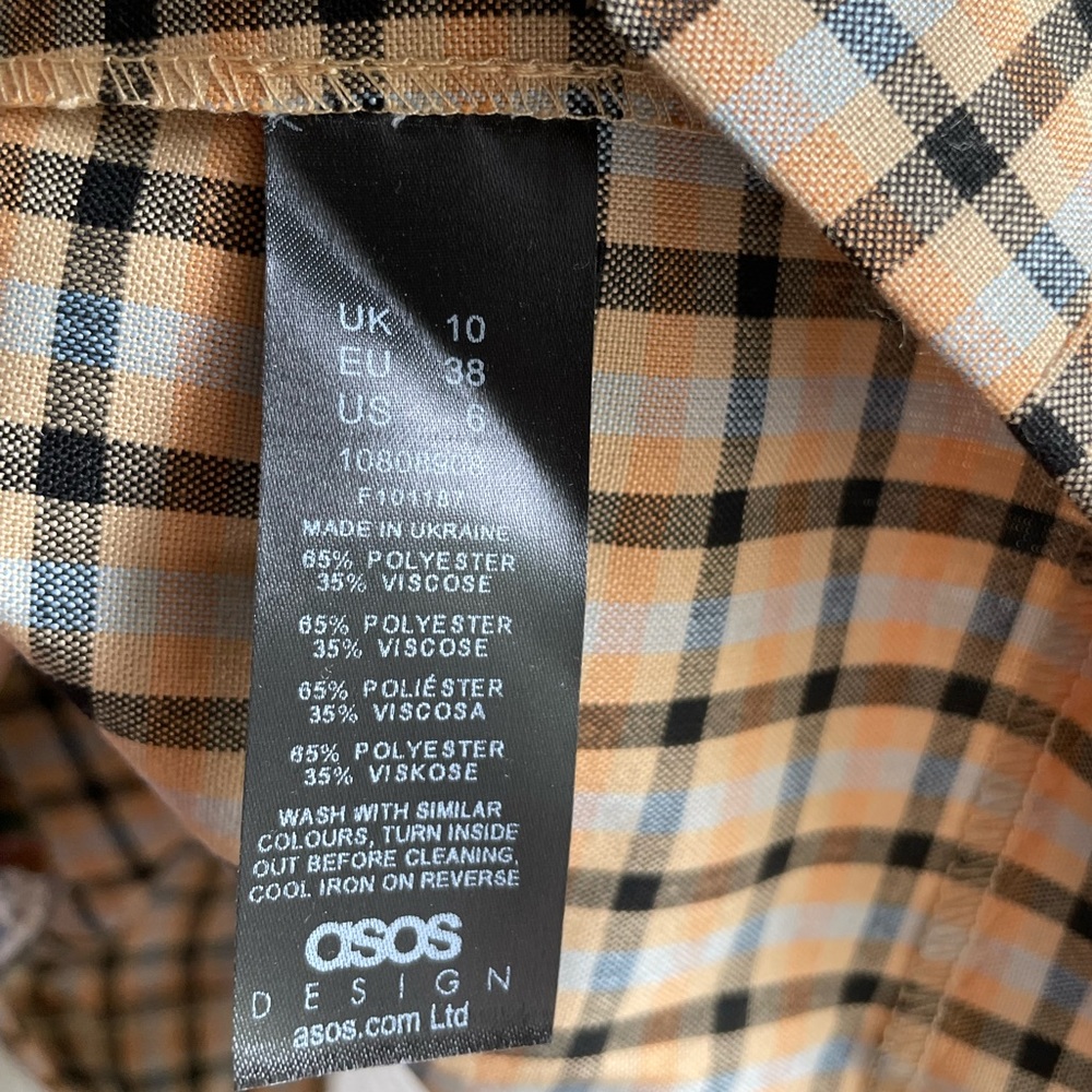 ASOS Pleated Plaid Mini Skirt - Picture 4 of 5